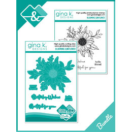 Gina K Designs Stamps & Dies BUNDLE - Blooming Sunflower