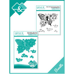 Gina K Designs Stamps & Dies BUNDLE - Blooming Butterfly