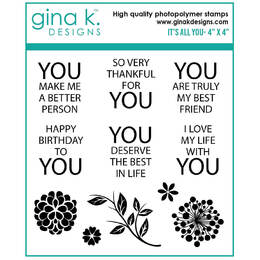 Gina K Designs Stamps - It's All You MINI