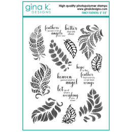 Gina K Designs Clear Stamps - Fancy Feathers
