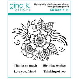 Gina K Designs Clear Stamps - Bold Bloom MINI