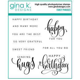 Gina K Designs Clear Stamps - Fancy Phrases