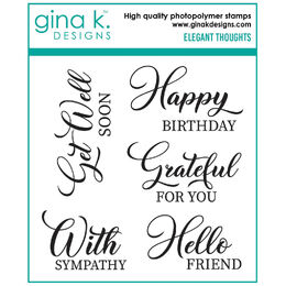 Gina K Designs Clear Stamps - Elegant Thoughts