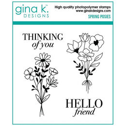 Gina K Designs Clear Stamps - Spring Posies