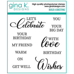 Gina K Designs Clear Stamps - Build a Greeting