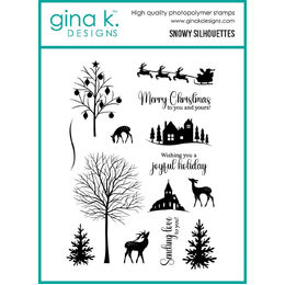 Gina K Designs Clear Stamps - Snowy Silhouettes