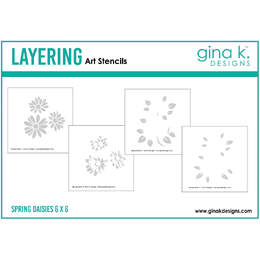 Gina K Designs Layering Stencil - Spring Daisies