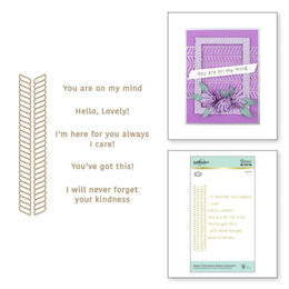 Spellbinders Glimmer Hot Foil Plate - Elegant Twist Sentiments (By Becca Feeken)