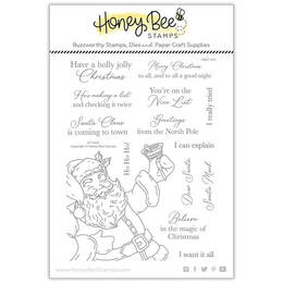 Honey Bee Clear Stamps 6x8 - St. Nick HBST-455