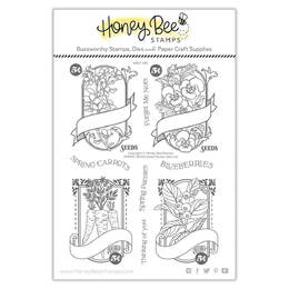 Honey Bee Clear Stamps 6x8 - Spring Seeds HBST-482