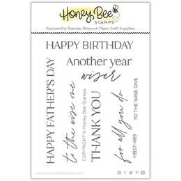 Honey Bee Clear Stamps 3x4 - To The Wise One HBST-489