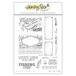 Honey Bee Clear Stamps 6x8 - Lucky Lures HBST-493