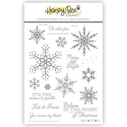 Honey Bee Clear Stamps 6x8 - Let It Snow HBST-519