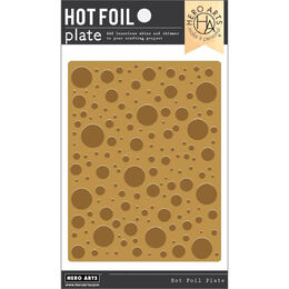 Hero Arts Glimmer Hot Foil Plate - Large Circle Confetti HF118