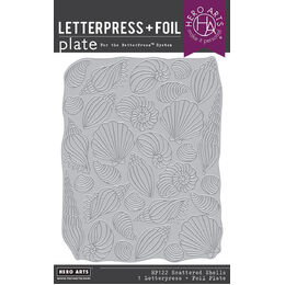 Hero Arts BetterPress + FoilPlate - Summer by The Shore Collection - Scattered Shells HP122
