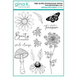 Gina K Designs Clear Stamps - Whimsical Wildflowers 2