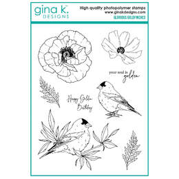 Gina K Designs Clear Stamps - Glorious Goldfinches