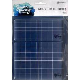 Simon Hurley Create Acrylic Stamping Block Set 2/pkg