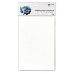 Simon Hurley create. - Stark White Cardstock Side Folding Bases (10pk) HUA88073