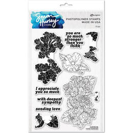 Simon Hurley create. Photopolymer Stamp - Lovely Lantanas HUR78128
