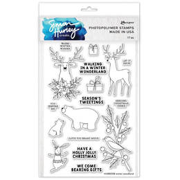 Simon Hurley create. Photopolymer Stamp - Winter Woodland HUR82330