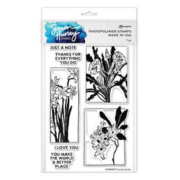 Simon Hurley create Photopolymer Stamp - Framed Florals HUR83337