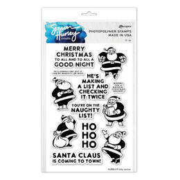 Simon Hurley create Photopolymer Stamp - Silly Santas HUR84419