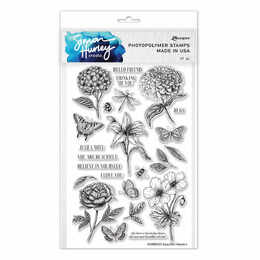 Simon Hurley create Photopolymer Stamp - Beautiful Blooms HUR85553