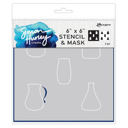 Simon Hurley create. Stencil 6x6 - Vases HUS78753