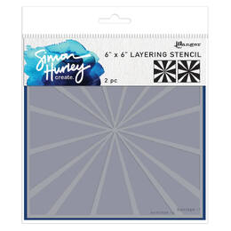 Simon Hurley create Layering Stencil - Sunrays HUS81234