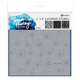 Simon Hurley create Layering Stencil - Pretty Petals HUS83368
