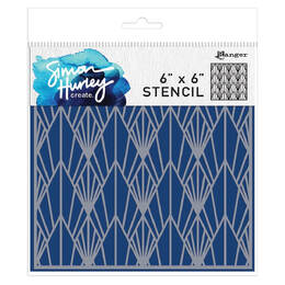 Simon Hurley create Layering Stencil - Deco Diamonds HUS83375