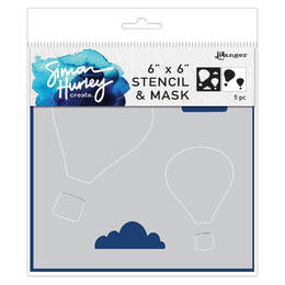 Simon Hurley create. Stencil & Mask 6x6 - Going Places HUSM78142