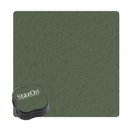 Tsukineko Staz On Midi Ink Pads - Olive Green J7049-51