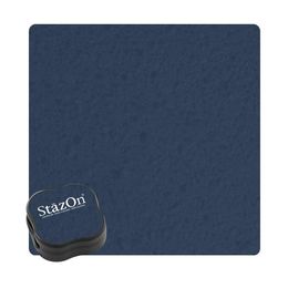 Tsukineko Staz On Midi Ink Pads - Midnight Blue J7049-62
