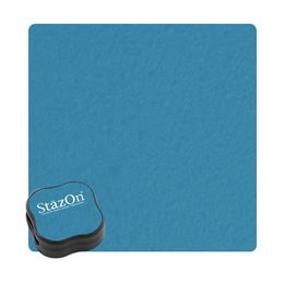 Tsukineko Staz On Midi Ink Pads - Teal Blue J7049-63