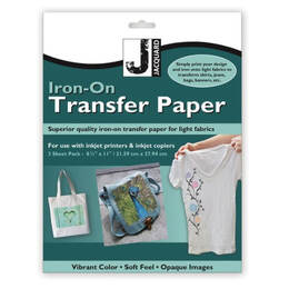 Jacquard Iron on Transfer Paper 8.5X11 3/Pkg for Dark Fabrics