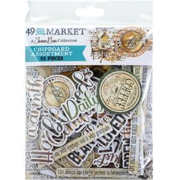 49 And Market Chipboard Assortment - Country Heart Cafe