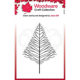 Woodware Clear Stamp Singles - Mini Wide Twiggy Tree (3.8in x 2.6in)