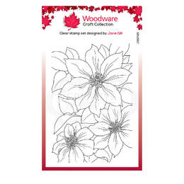 Woodware Clear Stamps 4"X6" - Clematis