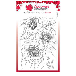 Woodware Clear Stamps 4"X6" - Zinnia