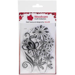 Woodware Clear Stamps 4"X6" - Curly Petals
