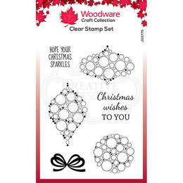Woodware Clear Stamp Singles - Bubble Mini Baubles (4in x 6in)