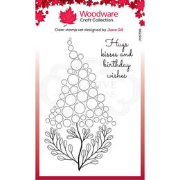 Woodware Clear Stamp Singles Bubble Bloom - Betty (4in x 6in)