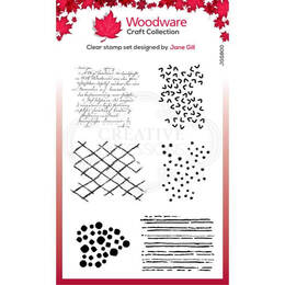 Woodware Clear Stamp Singles Bubble - Texture Blots (4in x 6in)
