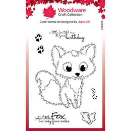 Woodware Clear Stamps 4"X6" - Singles Fuzzie Friends - Freddie Fox