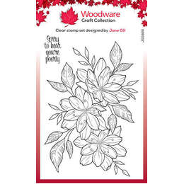 Woodware Clear Stamps - Clematis Trio (4in x 6in)