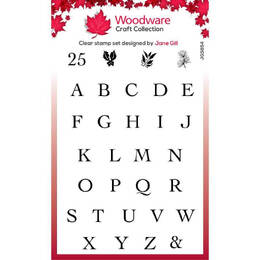 Woodware Clear Stamps Singles - Alphabet Tiles (4in x 6in)