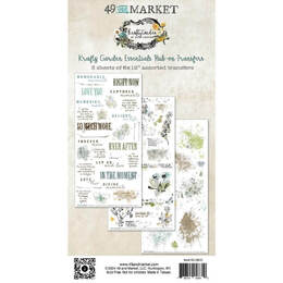 49 And Market Krafty Garden Rub-On Transfer Set - Essentials