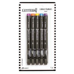 Ranger Letter It Coloured Fineline Pens - Resort LEI65845